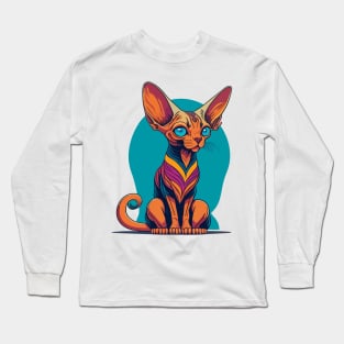 Cute Sphinx Cat Long Sleeve T-Shirt